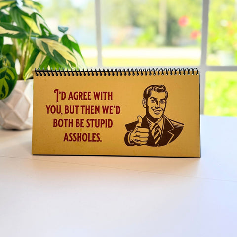 Please Lower Your Expectations Men of the Office Desk Flip Sign