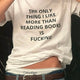 The Only Thing I Like More Than Reading Books Meme Shirt