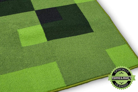 Minecraft TNT Area Rug - Pixelated Game Rug | 39-Inch Square Polyester Carpet