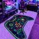 Gaming Rug Boys – Blacklight Glow In Dark Carpet | Non Slip Play Rug 60x39