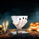 Witch Hand Large Candy Bowl Stand Witch Hand Halloween Dish For Kitchen Décor