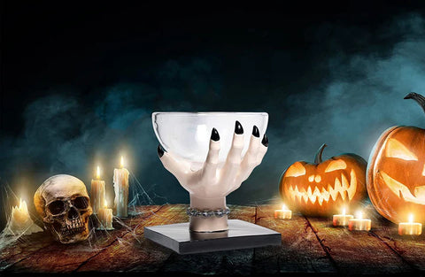 Witch Hand Large Candy Bowl Stand Witch Hand Halloween Dish For Kitchen Décor