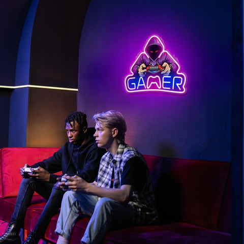 Gaming Neon Sign - LED Neon Light for Game Room Decoration | Teen Gamer Gift