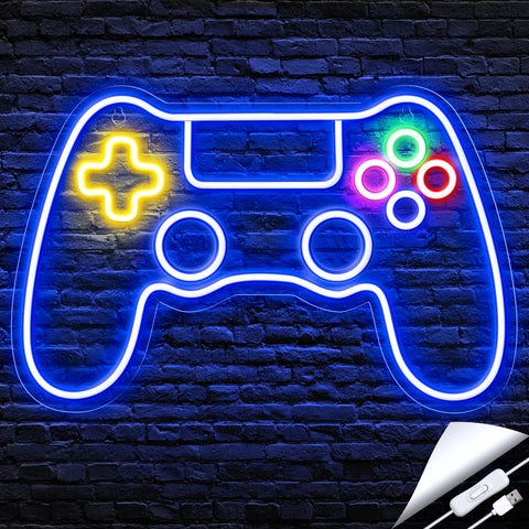 Gaming Neon Sign - LED Neon Light for Game Room Decoration | Teen Gamer Gift