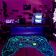 Gaming Rug Boys – Blacklight Glow In Dark Carpet | Non Slip Play Rug 60x39