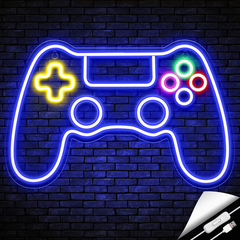 Gaming Neon Sign - LED Neon Light for Game Room Decoration | Teen Gamer Gift