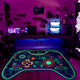 Gaming Rug Boys – Blacklight Glow In Dark Carpet | Non Slip Play Rug 60x39