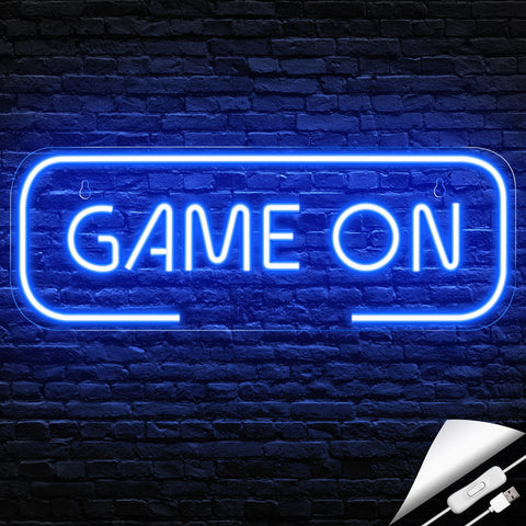 Gaming Neon Sign - LED Neon Light for Game Room Decoration | Teen Gamer Gift