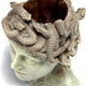 Medusa Head Planter, Large Solid Stone Face Planter