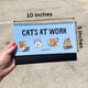 Cats At Work Desk Flip Sign