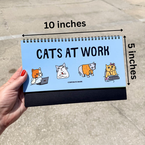 Cats At Work Desk Flip Sign