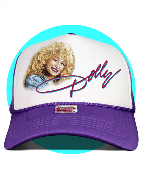 90s Dolly Parton Wig Trucker Hat