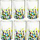 Hand Blown Mexican Drinking Glasses and Pitcher – Set of 6