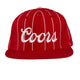 Black Friday Red White Pinstriped C SnapBack Hat