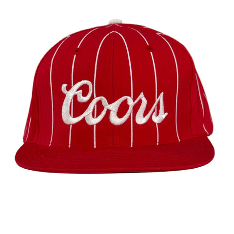 Black Friday Red White Pinstriped C SnapBack Hat