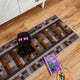 Ukonic Minecraft Train Rail Area Rug | Indoor Floor Mat, Accent Rugs for Living Room and Bedroom, Home Decor for Kids Playroom | Video Game Gifts and Collectibles | 20 x 60 Inches