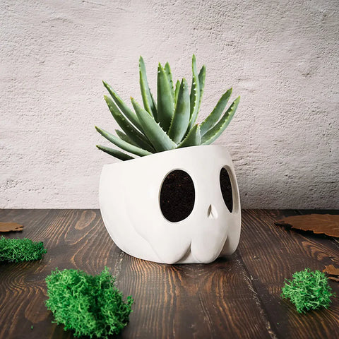 Ghost Geometrical Black Halloween Candy Bowl (White)