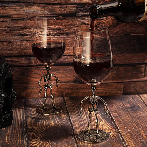 Stemmed Skeleton Wine Glass