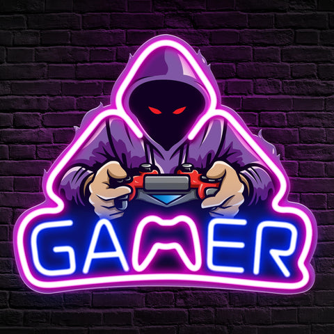 Gaming Neon Sign - LED Neon Light for Game Room Decoration | Teen Gamer Gift