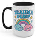 Trauma Dump Retro Mug