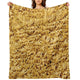 Seamless Ramen Noodle Pattern Throw Blanket