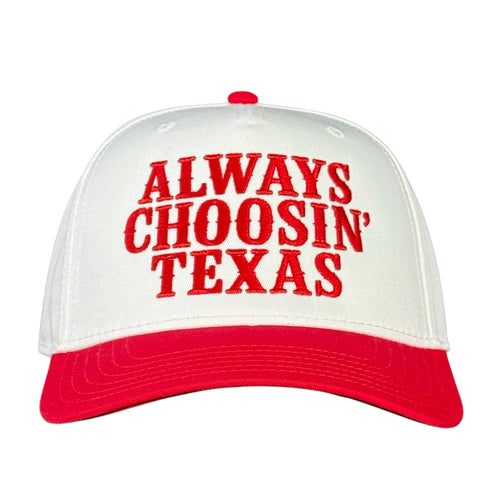 Always Choosin Texas Embroidered Trucker Hat