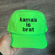 Kamala Is Brat Rope Hat Custom Embroidered