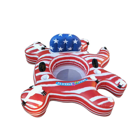 American Flag Lounger Buddy Bundle With 46QT Interlocking Cooler!