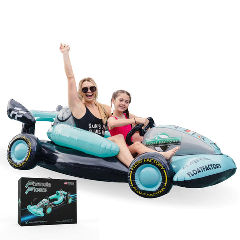 Teal Racing Pool Float | Winter Sled