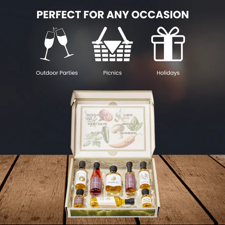 Olive Oil Gourmet Sampler Gift Set of 8 - Premium Extra-Virgin Olive Oil Made In Spain