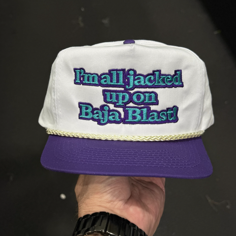 I’m All Jacked Up on That Blue Drink Funny Meme Hat