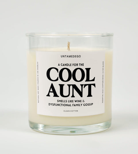 A Candle For The Cool Aunt Glass Candle