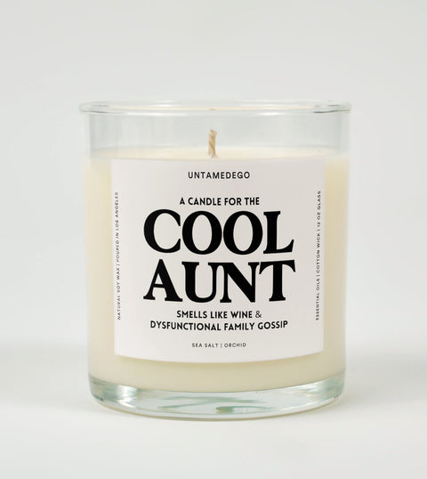 A Candle For The Cool Aunt Glass Candle