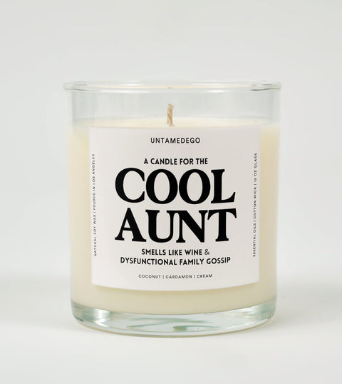 A Candle For The Cool Aunt Glass Candle