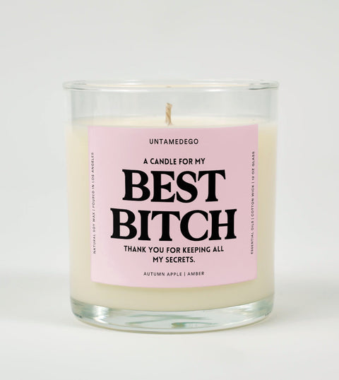 Best Bitch Glass Candle
