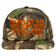 I Drank My Way Into This Mess and I’ll Drink My Way Out Camo Hat Custom Embroidered