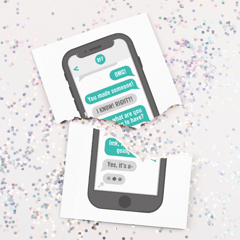 Endless Gender Reveal Card with Fake Off Button