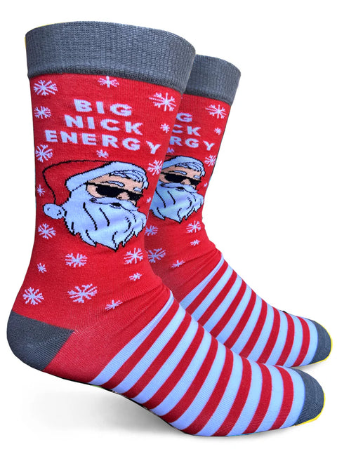 Big Nick Energy Mens Crew Christmas Socks