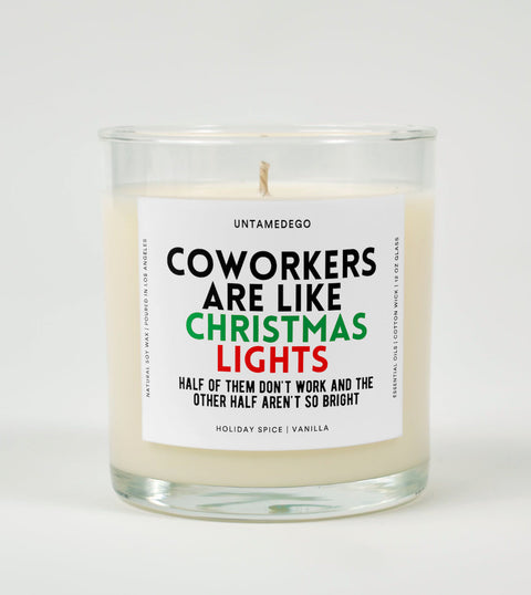 Coworkers Are Like Christmas Lights | Funny Candle