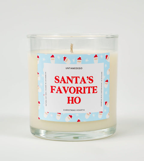Santa’s Favorite Ho | Funny Christmas Candle