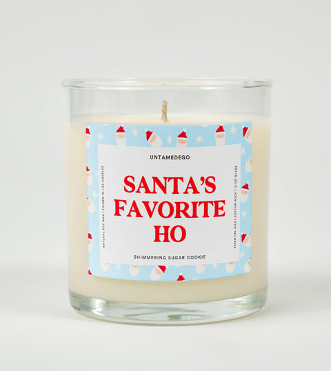 Santa’s Favorite Ho | Funny Christmas Candle