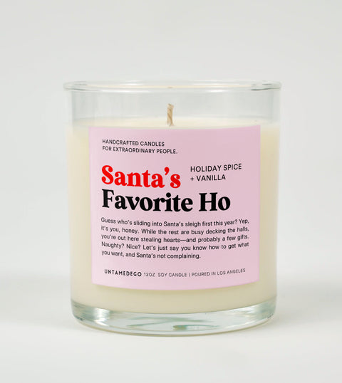 Santa's Favorite Ho | Funny Candle