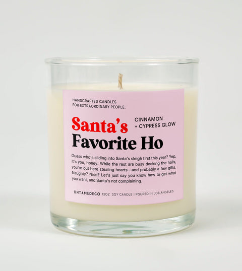Santa's Favorite Ho | Funny Candle
