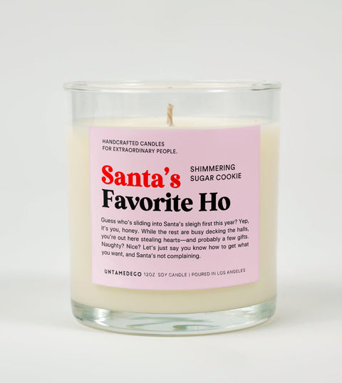 Santa's Favorite Ho | Funny Candle