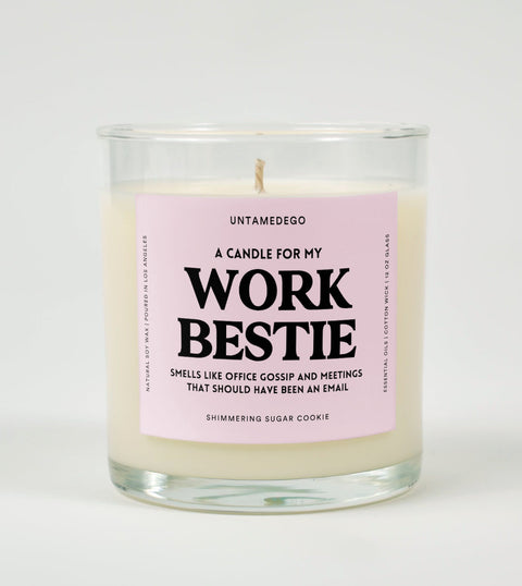 Work Bestie Glass Candle
