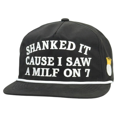 Shanked It Golf Rope Hat Custom Embroidered