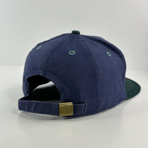 Easily Distracted By Boobs Vintage Navy Blue Crown Strapback Funny Inappropriate Cap Hat Custom Embroidered