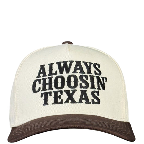 Always Choosin Texas Embroidered Trucker Hat