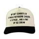 My Diet Consist of a Whole Rotisserie Chicken Embroidered on a Snapback Cap Funny Meme Hat