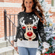 Women's  Reindeer Jacquard Christmas Casual Ugly Sweater | NCS